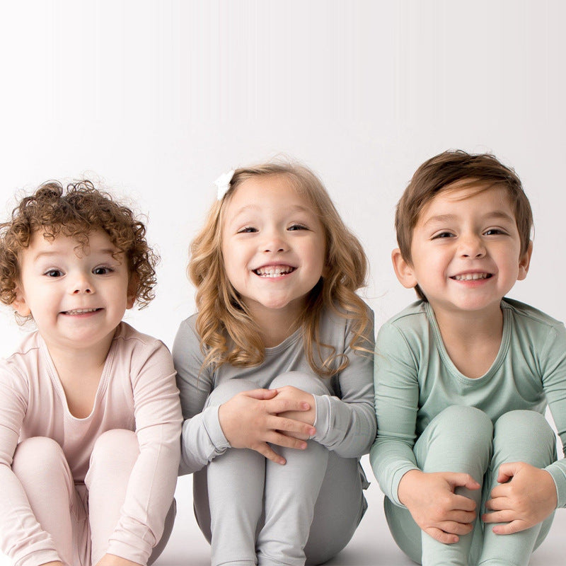 Over the Moon Pastel Bamboo Pajama Set