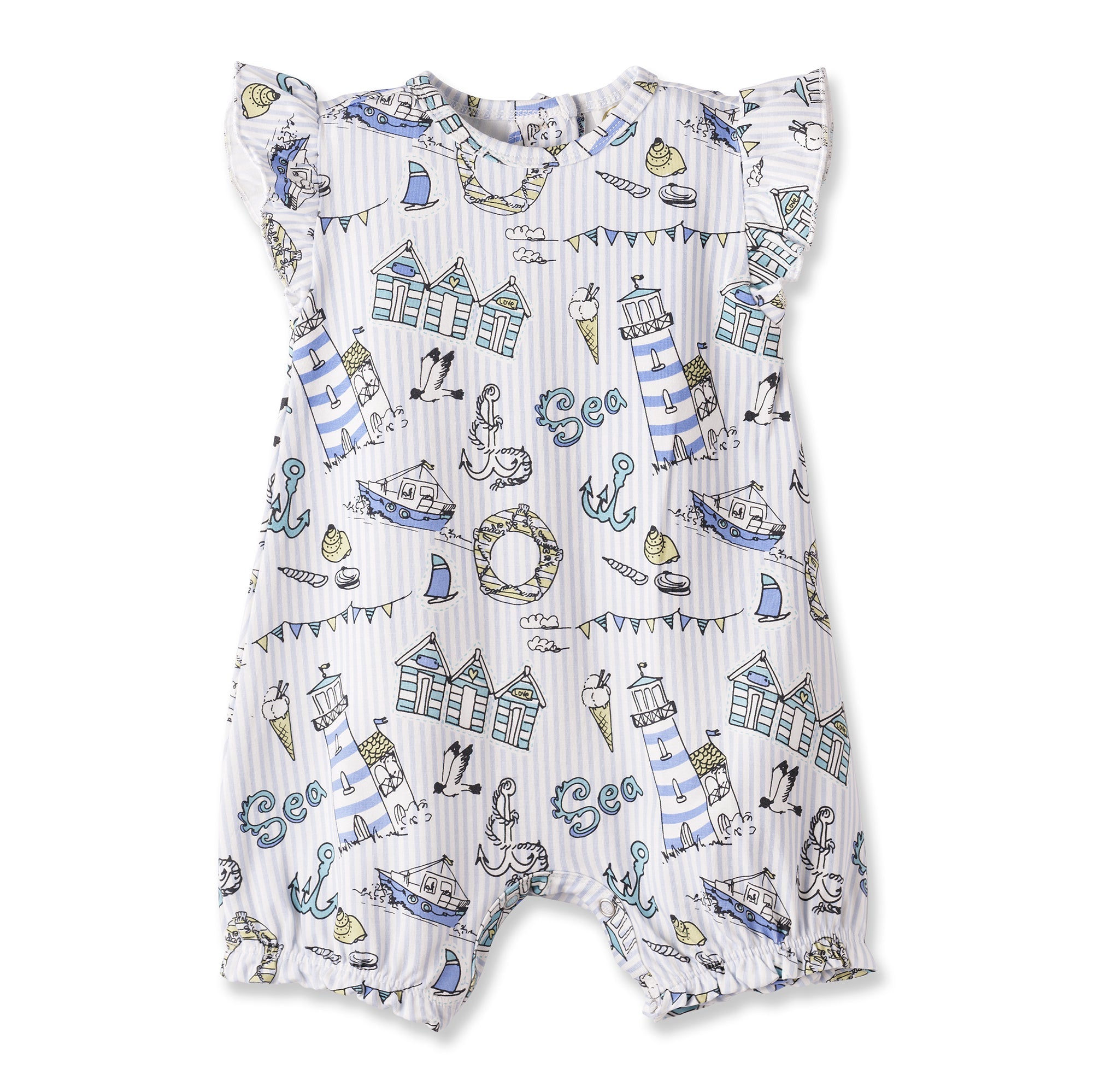 The Bamboo Viscose Baby Romper Collection - Coastal