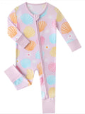 The Bamboo Collection Baby Convertible  Romper - Pastel Seashell