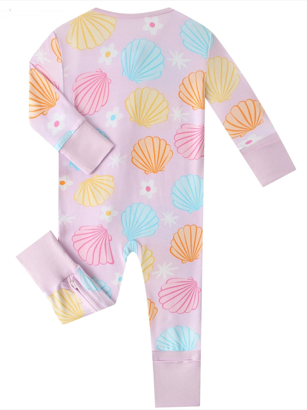 The Bamboo Collection Baby Convertible  Romper - Pastel Seashell