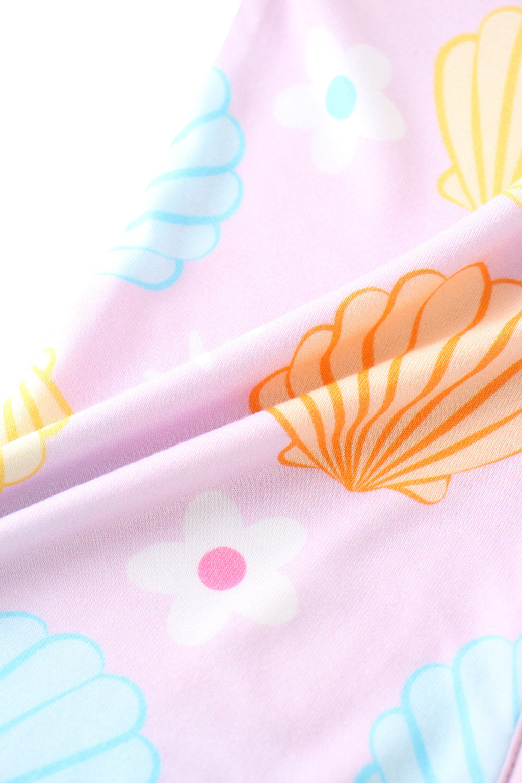 The Bamboo Collection Baby Convertible  Romper - Pastel Seashell