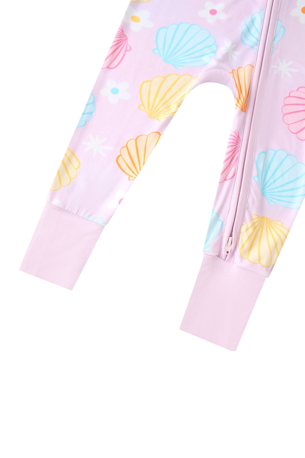 The Bamboo Collection Baby Convertible  Romper - Pastel Seashell