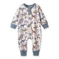 Bamboo Henley Romper - Jungle Safari