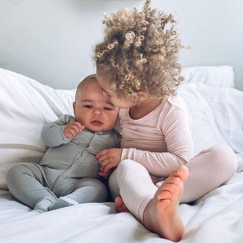 Over the Moon Pastel Bamboo Pajama Set